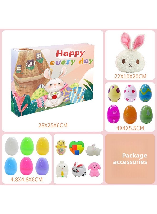 Girls Bunny Backpack Easter Egg Toy Set Easter Bunny Gashapon Gift-Color:DIY  - Image 5