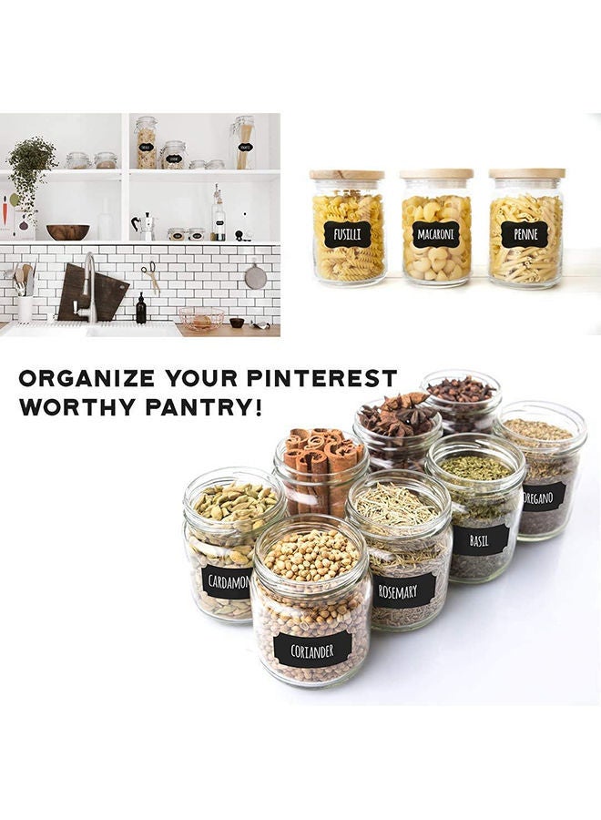 Y&D 176-Piece Chalkboard Labels With 2 Markers Set Black - Image 4