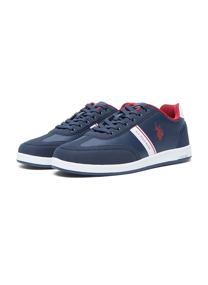 يو اس بولو اسن Men's Navy Low-Top Sneakers,Lightweight Casual Shoes for Classic Look