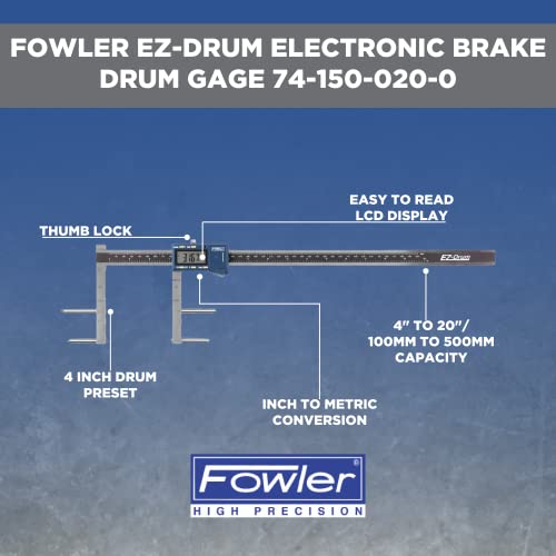 Fowler 74-150-020 EZ-Drum Electronic Brake Drum Gage - Image 5