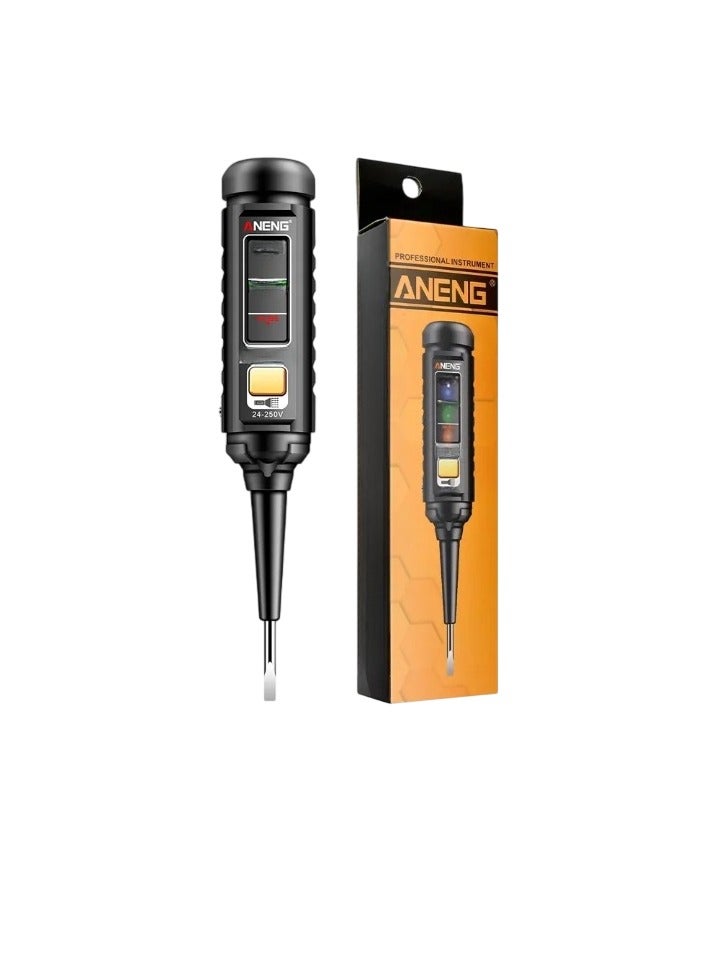 ANENG B15 Induction Teste Pen, AC Voltage Detection Electrician Screwdriver, Color Indicator Light Professional Electrician Screwdriver Tester Pen For Electricians, (1pc, Black) - Image 1