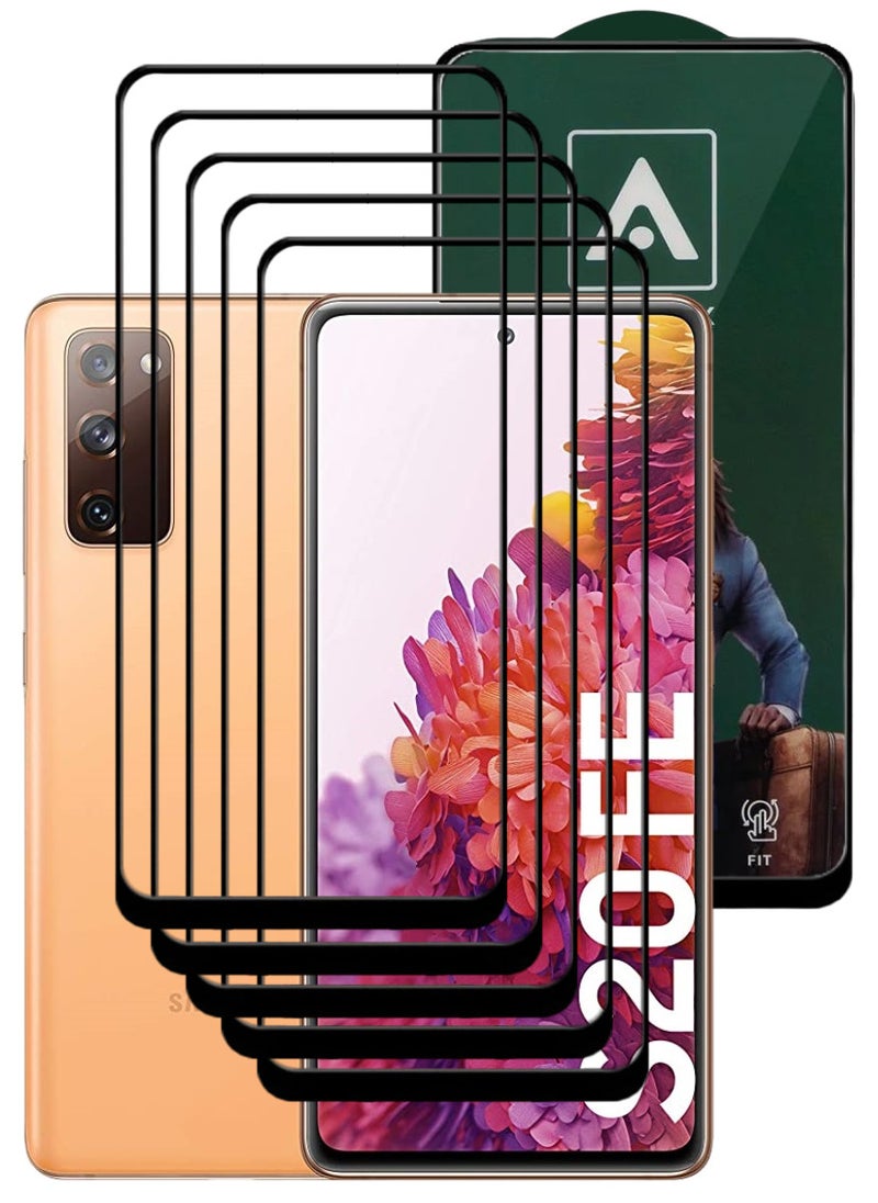 ACLIX 5 Pieces Antistatic ESD Dustproof Premium Quality High Definition Tempered Glass Screen Protector Designed For Samsung Galaxy S20 FE - Image 1