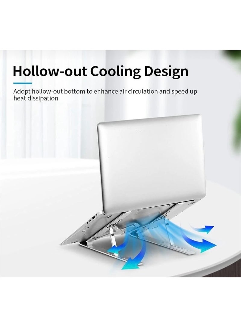 Adjustable Foldable Laptop Stand – Enhanced Cooling, Multi‑Angle, Lightweight & Portable - Image 3