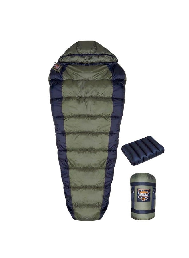RhinoKraft Camping Sleeping Bag - 3 Season Warm & Cool Weather - Summer, Spring, Winter, Lightweight, for Adults & Kids - Camping Gear Equipment, Traveling and Outdoors - Image 1