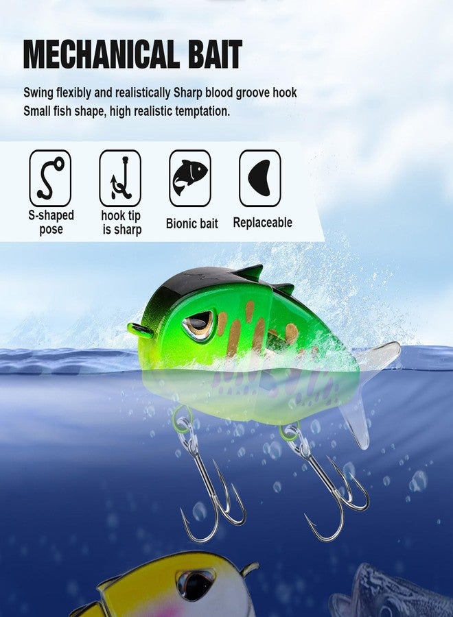 Xanadued 2 Pack Mini Glide Bait, Raptor Fishing Lure, Mini Swimbait, Glide Baits for Bass Amazing Fishing Gear Gifts for Family - Image 3