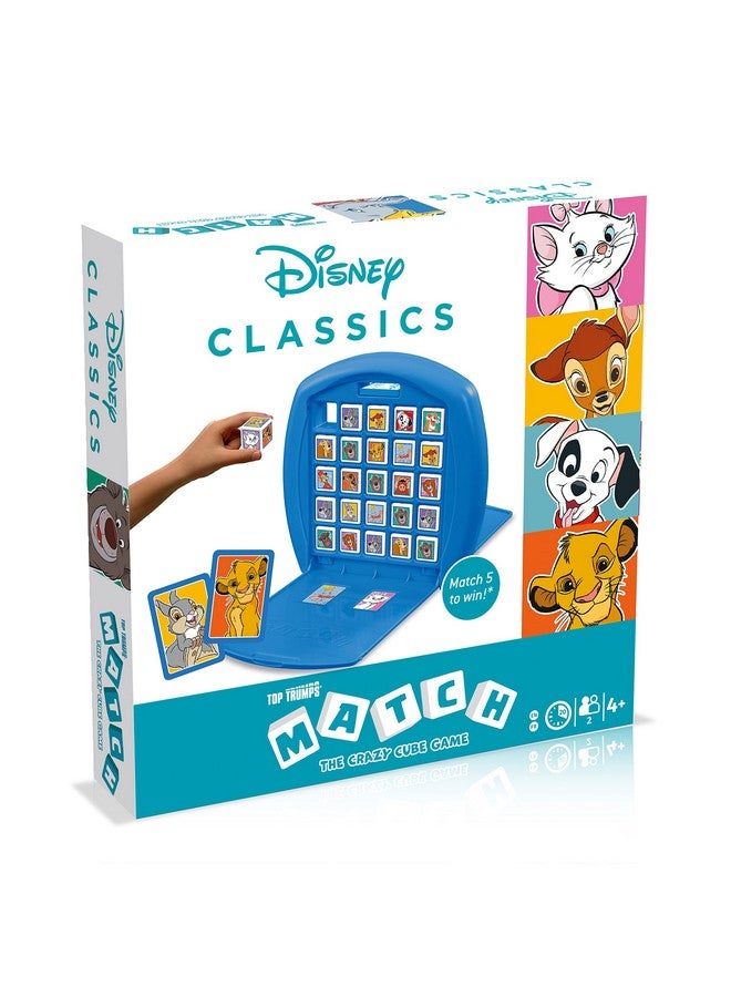 Top Trumps لعبة توب ترومبز ماتش - حيوانات ديزني - ألعاب لوحية عائلية للأطفال والبالغين - لعبة مطابقة ولعبة ذاكرة - ألعاب ممتعة للاعبين اثنين - ذكريات وتعلم، ألعاب لوحية للأطفال من 4 سنوات وما فوق - Image 1