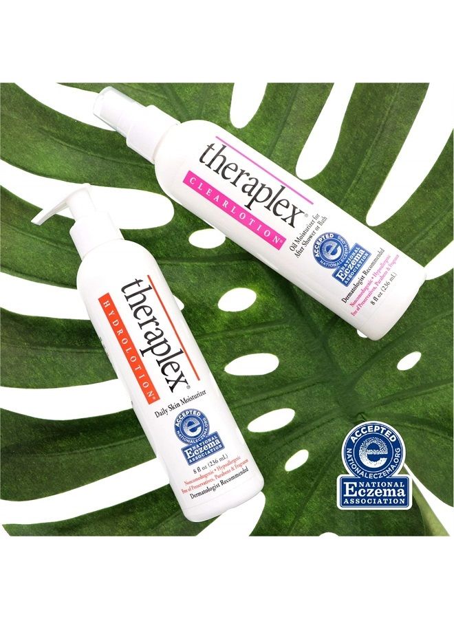 Theraplex Hydro Lotion (8 oz) - No Parabens or Preservatives, Noncomedogenic, and Hypoallergenic, Fragrance-Free, Dermatologist recommended - National Eczema Association Seal of Approval (Pack of 3) - Image 3