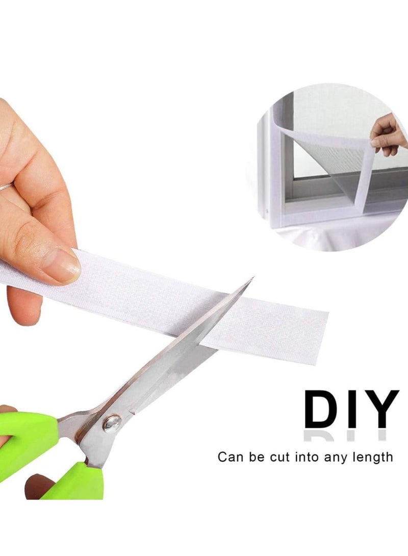 شريط لاصق فيلكرو، شريط لاصق فيلكرو، شريط لاصق ذاتي اللصق، شريط تثبيت خلفي لاصق شديد التحمل، قابل لإعادة الاستخدام، شريط تثبيت خلفي لاصق مزدوج الجوانب، 8 متر * 2 سم - Image 5