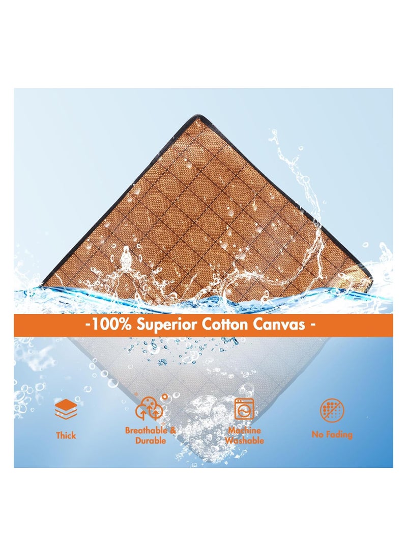 SYOSI Pets Teepee, Dogs Tent Cat Bed House Cat and Dog Tents for Outdoor Outside Cat House Indoor Pet Play Houses Dog Kennel Dog Cat Tipi with Removable Washable Cushion Easy Assemble Portable (M) - Image 5