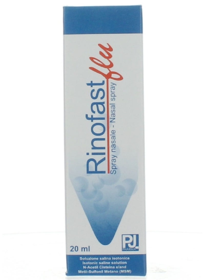 Flu Nasal Spray 20ml – Fast Relief for Nasal Congestion, Blocked Nose, Sinus Pressure