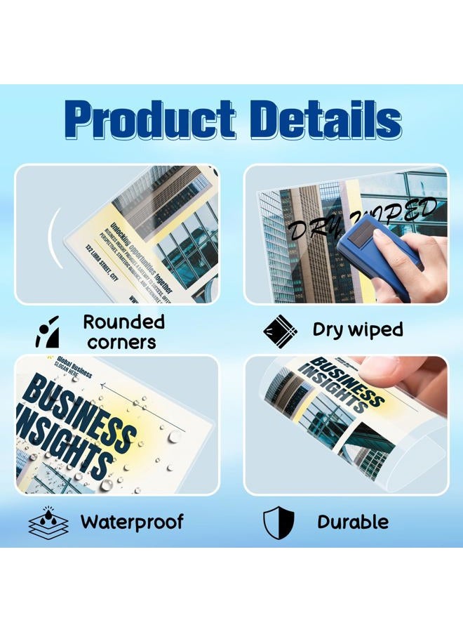 XUWAIDSGN Index Card Laminating Pouches 4x6 File Card Laminating Pouches Lamination Pouches Recipe Card Laminating Pouches for Work Permits Pass Cards Student ID Cards (100, 4.3x6.3inch) - Image 3