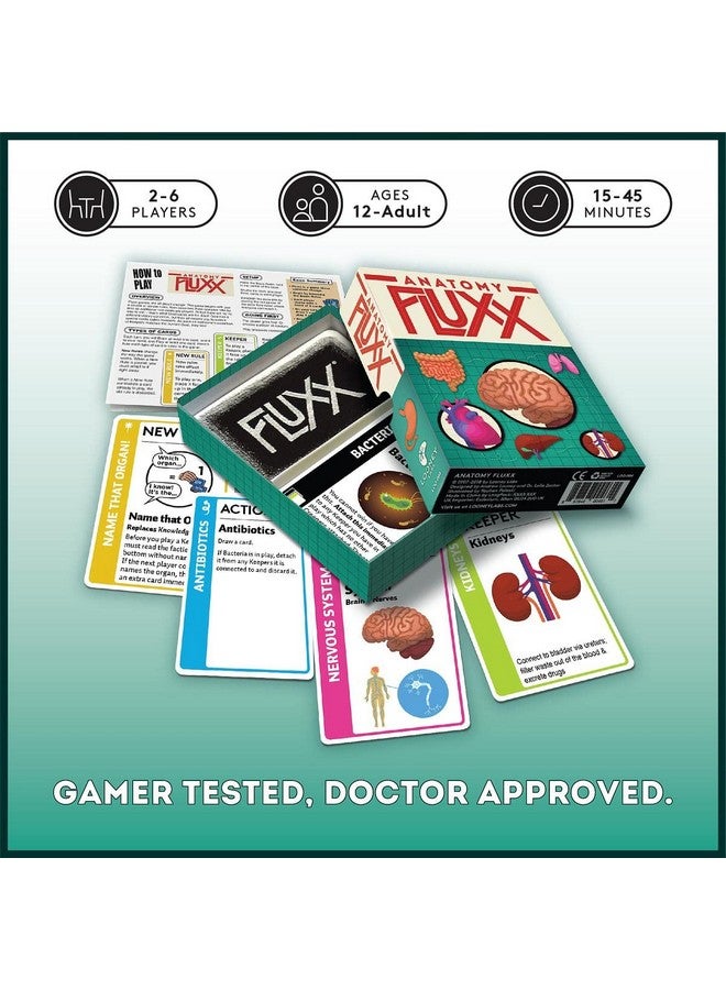 Looney Labs Looney Labs Anatomy Fluxx Card Game - Varied Gameplay and Doctor-Approved Learning  - Image 2