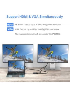 Generic ElecMoga USB C to VGA HDMI Adapter, 4 in 1 Type C to 4K HDMI/VGA/USB 3.0/USB C PD Charging Multiport Hub Adapter Compatible with Macbook Pro/Air,Nintendo,Dell,HP,Samsung S8/S9,Huawei P30 and More  - Image 3