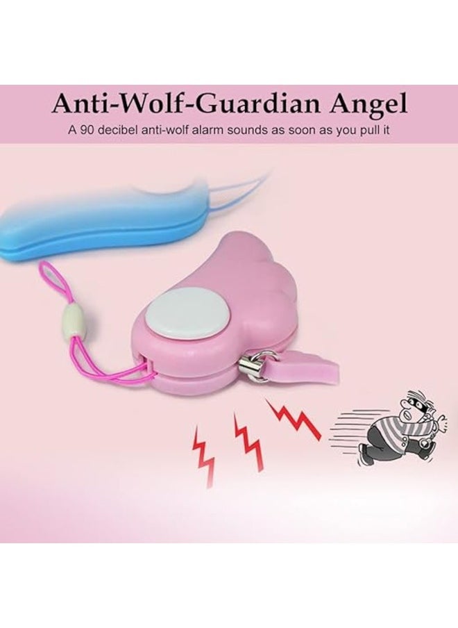 Generic Personal Alarm 90db Personal Safe sound Security Alarms Keychain Pink  - Image 4