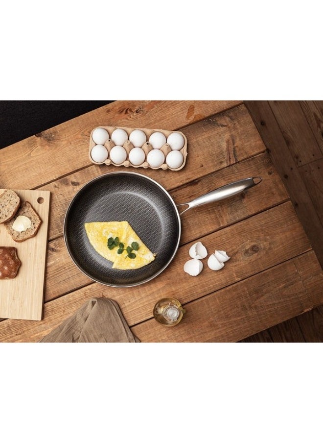 Generic - Stainless Steel Cooking Deep Frying Pan 30 cm - Image 1