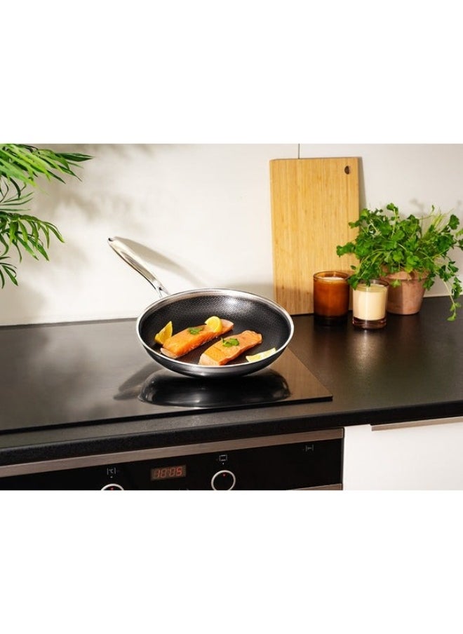 Generic - Stainless Steel Cooking Deep Frying Pan 30 cm - Image 1