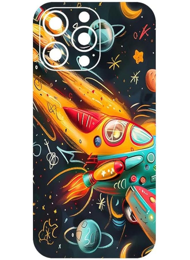 erorex 160 Space Mobile Protector Back Skin Wrap Sticker For Iphone 16 Pro Max Not A Case Cover