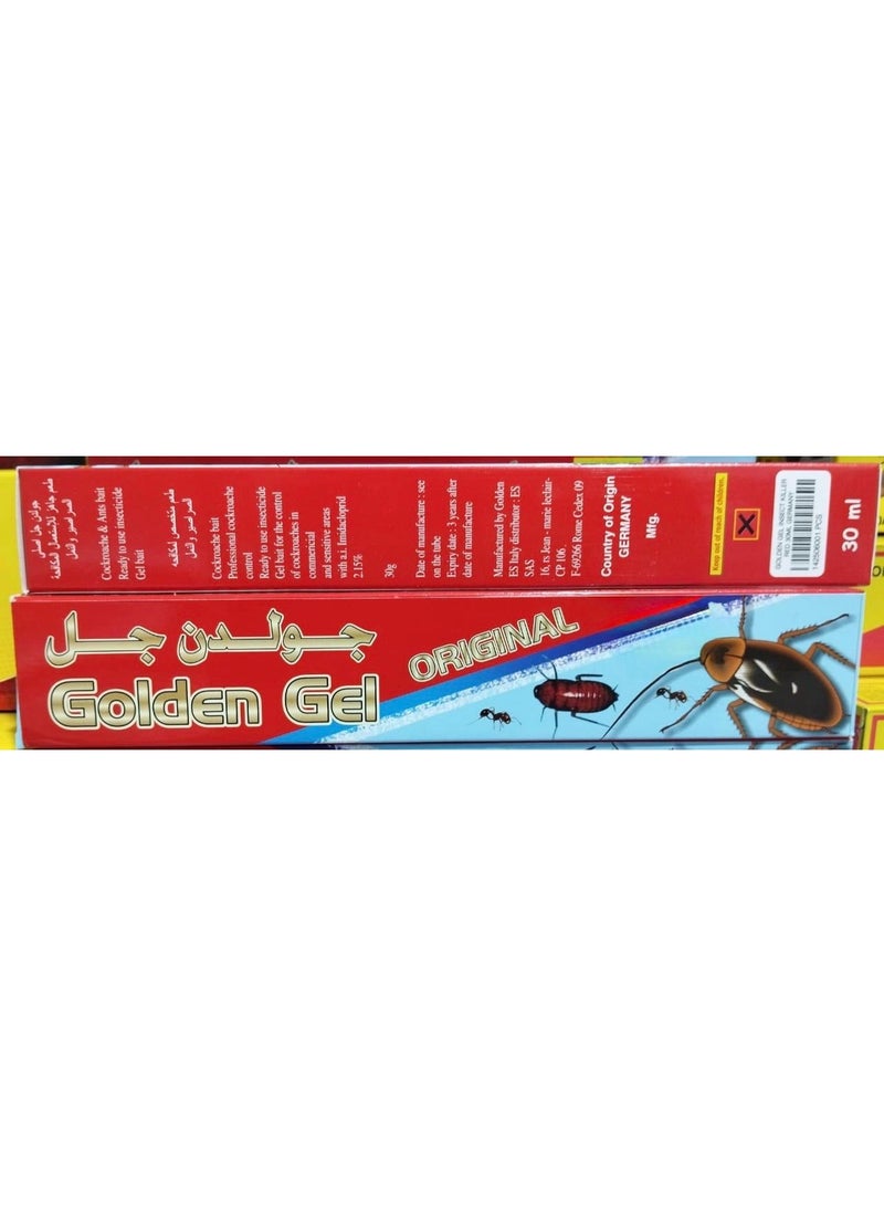 Golden Gel Original Cockroach & Ant Killer 30 ml– Highly Effective Gel Bait for Home & Commercial Use - Image 2