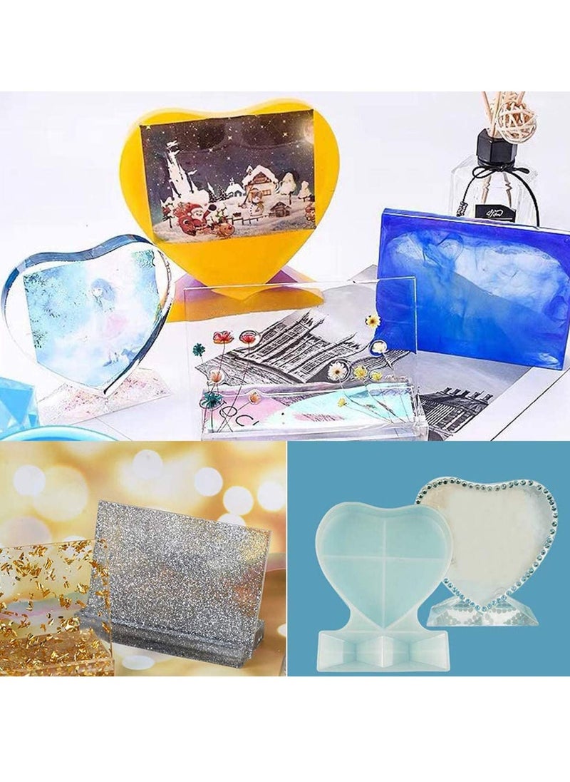 SYOSI - Photo Frame, Epoxy Resin Mold, Large Heart Picture Frame Silicone Molds, Storage Box Silicone Mold Keep Countertop Neat for Home Decoration, DIY Crafts, and Handmade Gifts - Image 1