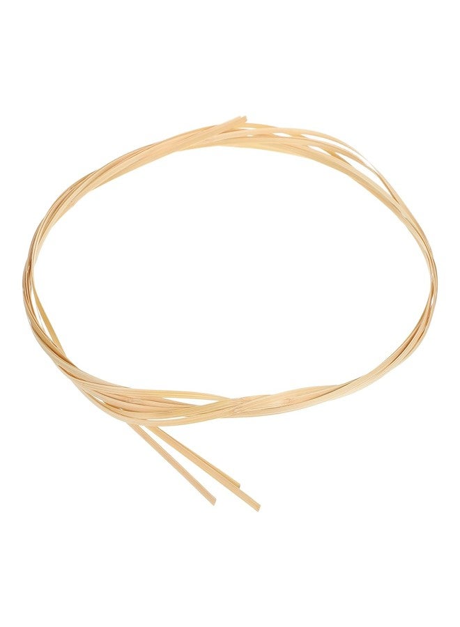 MECCANIXITY 3 Rolls Bamboo Strips for Weaving, 0.12" x 10ft Basket Weaving Supplies Wicker Repair Kit 0.4mm Thick Thin Bamboo Strips for Basket Making DIY Crafts Furniture Chandelier - Image 1