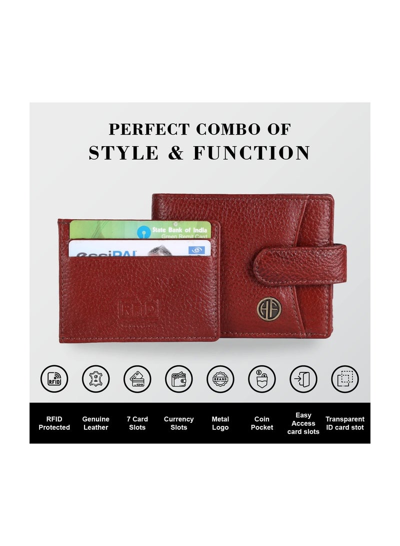  هاموندز فلاي كاتشر محفظة جلدية محمية RFID للرجال بني - Image 4