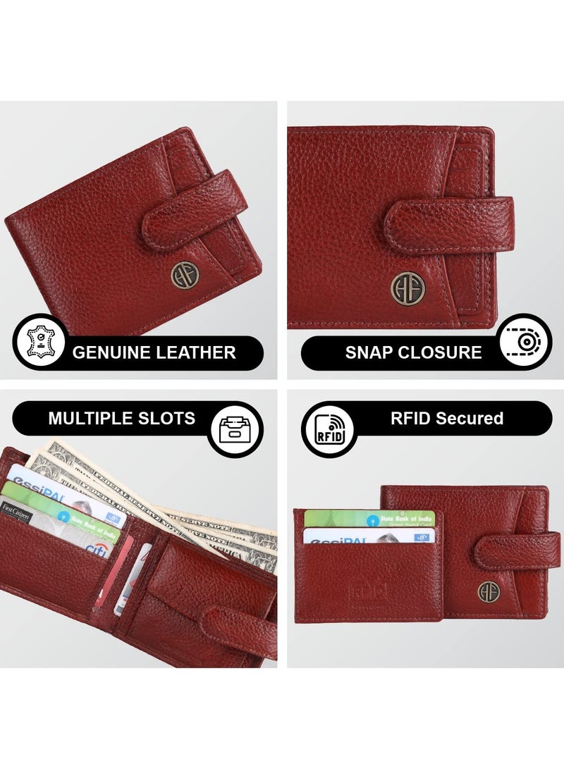  هاموندز فلاي كاتشر محفظة جلدية محمية RFID للرجال بني - Image 3