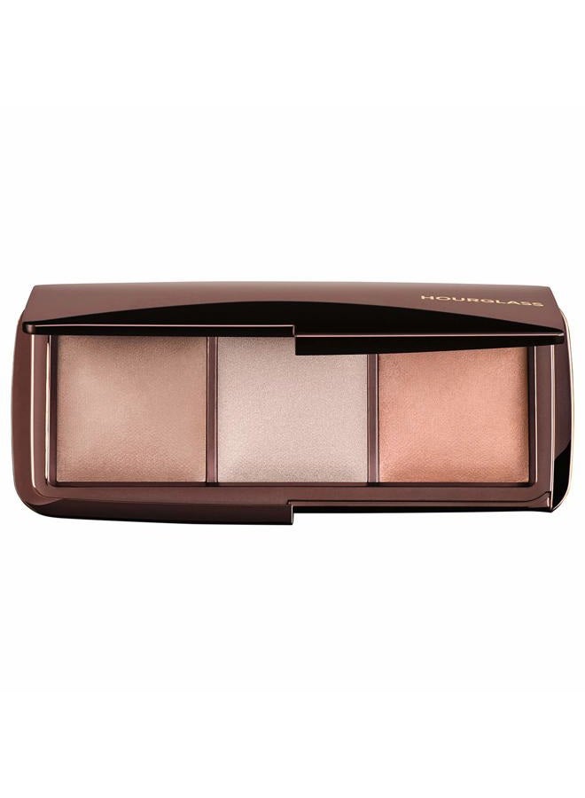 Hourglass Ambient Lighting Palette. Three-Shade Highlighting Palette for Your Best Complexion. (Dim light -Incandescent Light -Radiant Light). Cruelty-Free and Vegan - Image 1