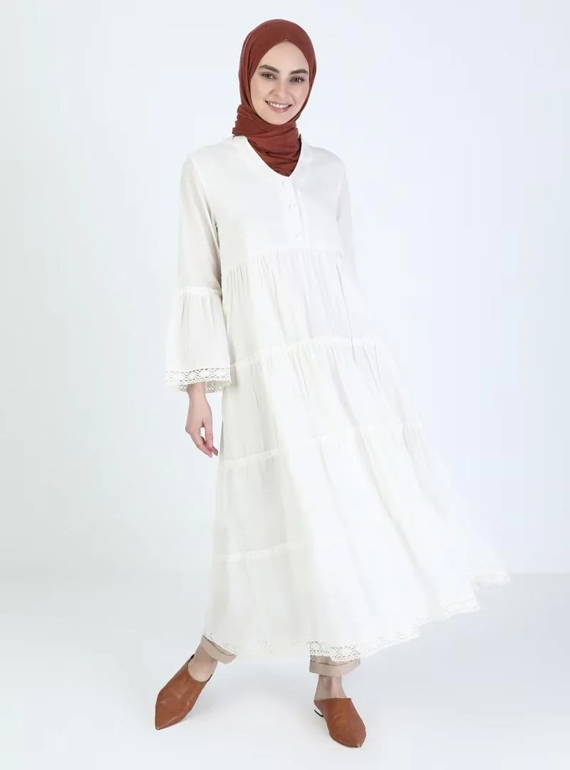 اليش شيل بيزي Tiered Cotton Dress
