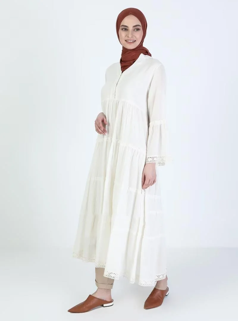اليش شيل بيزي Tiered Cotton Dress