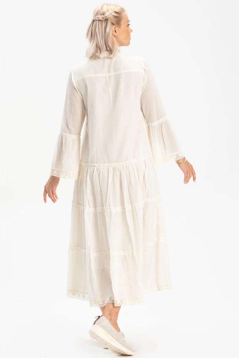 اليش شيل بيزي Tiered Cotton Dress