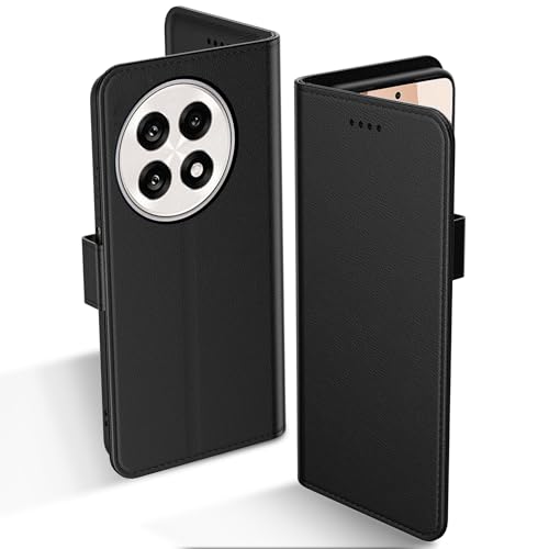 Aiziki Compatible for Oneplus 13R Case, PU Leather Flip Cover Wallet Protector with id Holder Card Slots Magnetic Closure Protective Phone Cover for Oneplus 13R Wallet Case, Black - Image 1