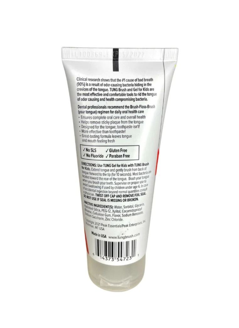 Tung Peak Essentials The Original Kids 85g Wild Strawberry Tung Gel - Pack of 1  - Image 2