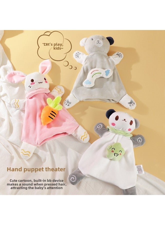 Soothing Towel Hand Gift Towel Cartoon Doll Cute Hand-wiping Baby Children Sleeping Artifact Soothing Doll Wholesale-Color:Panda Hand Puppet [bag]] - Image 4