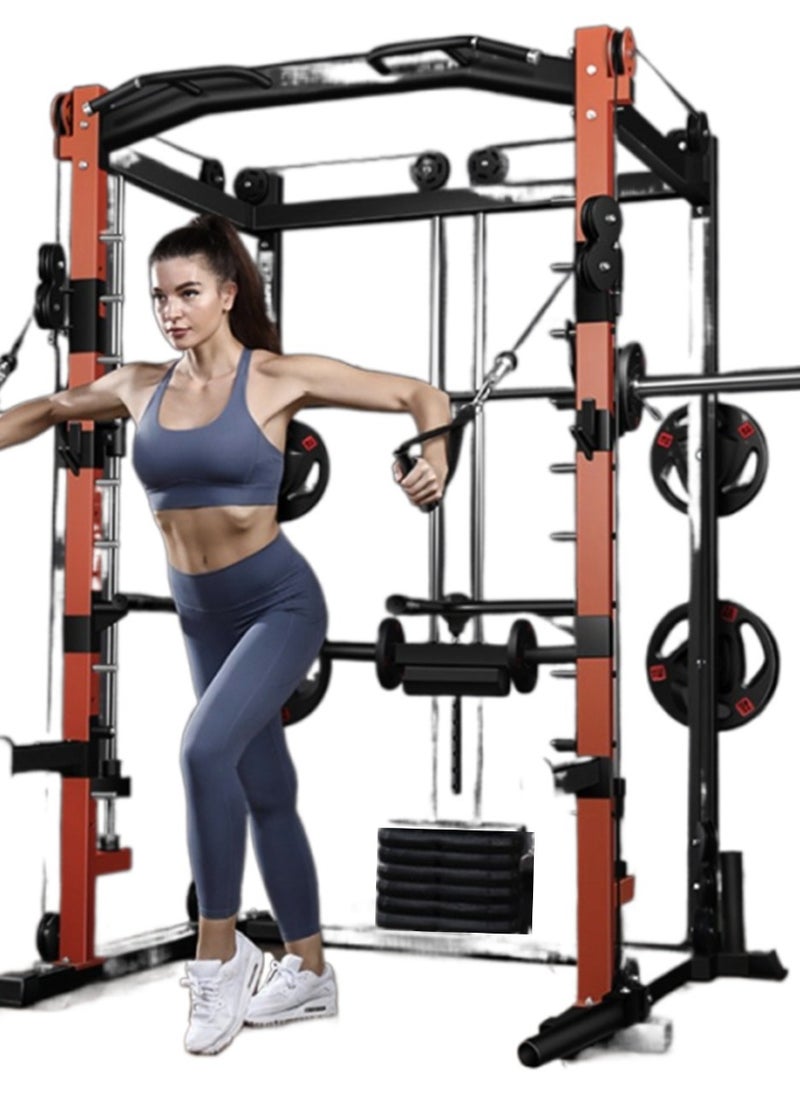 Miracle Fitness Multifunctional Smith Machine Combo Offer/ Smith Functional Trainer, Adjustable Bench, Hex Dumbbell Set, Weight Plate Set  - Image 5