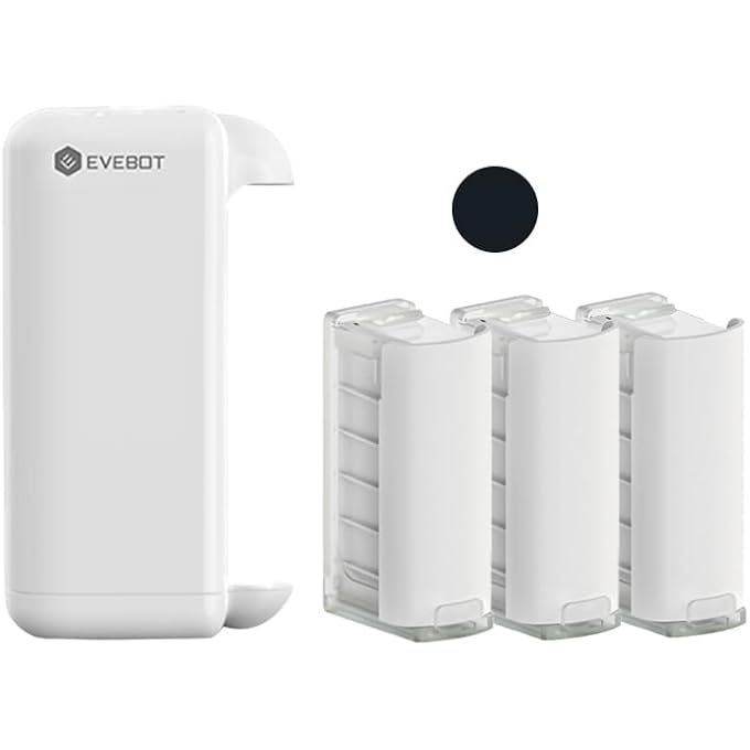 PRINTPODS HANDHELD INKJET PRINTER FOR T-SHIRTS, CARTONS, WOOD GRAIN, PORTABLE MINI PRINTER CUSTOM LOGO, TIME, PATTERN, WORD, QR CODE - BLUETOOTH, BLACK*3 - Image 1