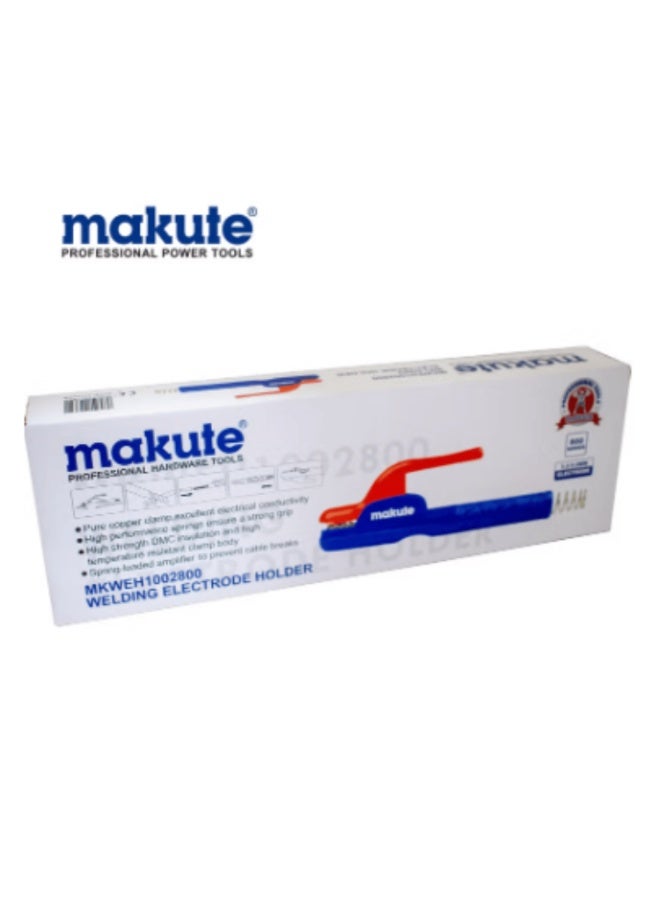 makute Welding Electrode Holder 500A / 800A – Heavy Duty Copper Clamp with Heat Resistant DMC Insulation, Anti-Slip Ceramic Handle, Strong Spring Grip for Industrial Welding – MKWEH1002500 / MKWEH1002800 - Image 5