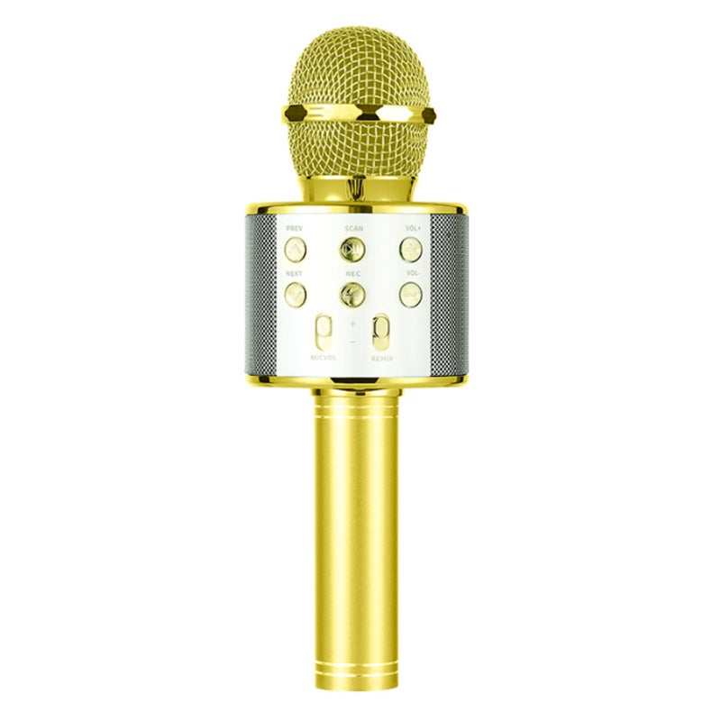 Wireless Microphone: Rose Gold Portable Rechargeable - High-quality Sound Bluetooth Microphone for Home Karaoke, Live Streaming Recording - Image 1