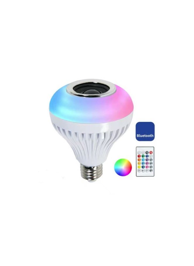 Generic - Bluetooth LED Bulb with Speaker and Multi Color Light (RGB) and Remote Control - For decoration and Ramadan adornment. - Image 1