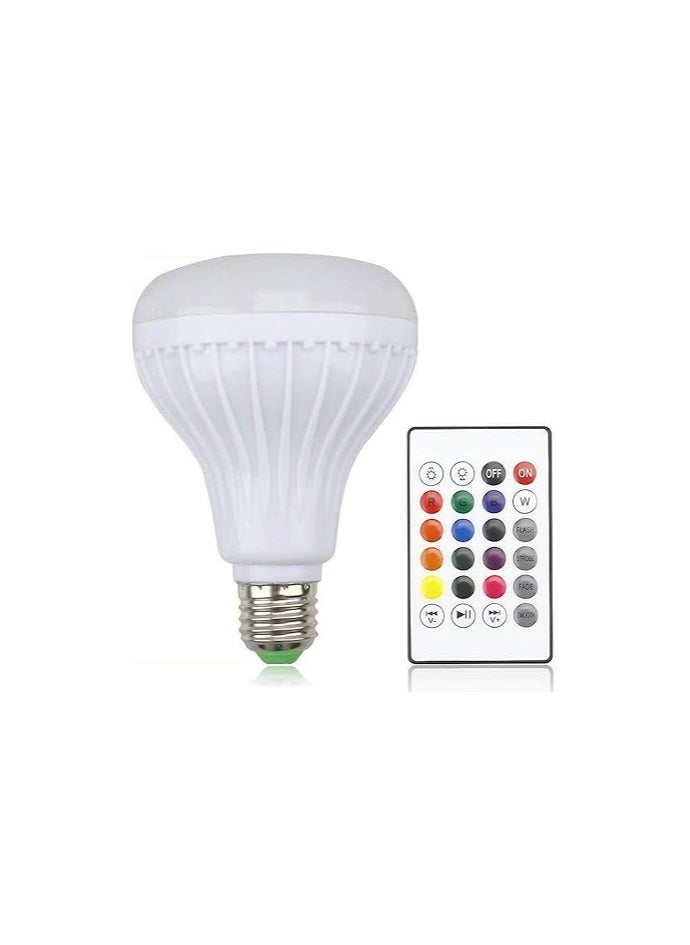 Generic - Bluetooth LED Bulb with Speaker and Multi Color Light (RGB) and Remote Control - For decoration and Ramadan adornment. - Image 1