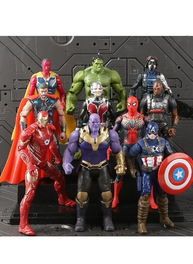 مارفل مجموعات 10 قطع من أرقام العمل البطل الخارق سلسلة Marvel Hero المجموعة من الزخرفات Avengers Infinity War Action Figure Set - Image 3