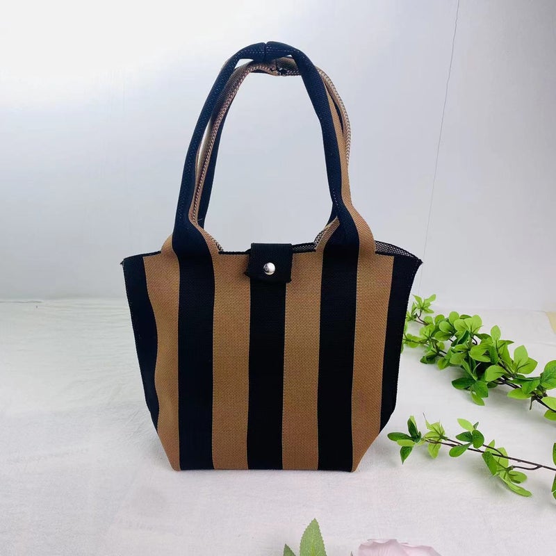 New Knitted Handbag Women'S Thickened Polyester Stereo Bag Going Out All-Match Woven Bag Knitted Bag - Image 1
