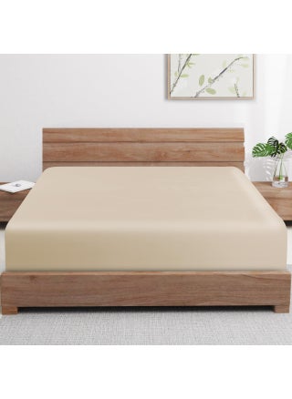 2 Pack Bamboo Viscose Cooling Fitted Sheet Queen Size Only  400 Thread Count  16"" Deep Pocket Cooling Bottom Sheets for Hot Sleeper  Silky Soft Breathable (Queen  Beige - pzsku/Z9CA32CF693EF4A31FD9BZ/45/1749668013/120e6d5a-0e19-4d83-ae3b-28f6d28774ff
