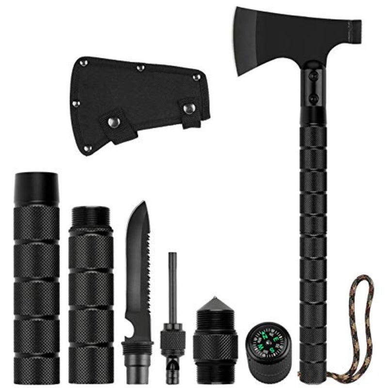 Camping Axe, Folding Survival Hatchet Axe Tactical Camp Axe for Outdoor Adventure - Image 1