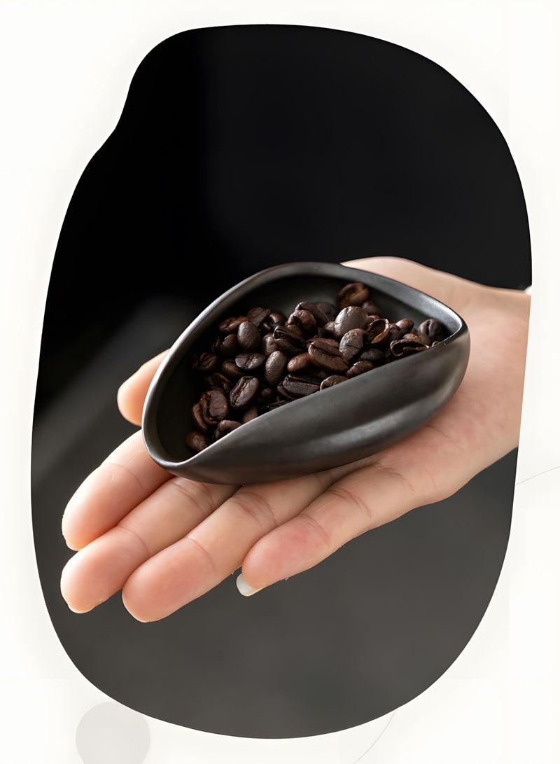 BIG MAX V60 Coffee Tools Accessories | Black Ceramic Tray + Black Spray Bottle + Coffee Spoon | Home & Outdoor Use | Rust-Proof & Dishwasher Safe - Image 2