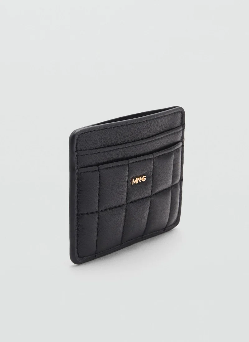 MANGO Logo Quilted Cardholder