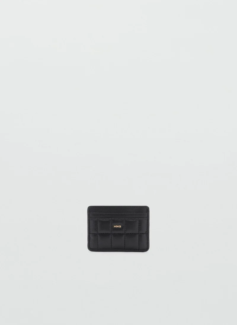 MANGO Logo Quilted Cardholder