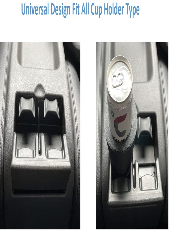Kimalab Slim Can Universal Cup Holder Adapter Slim Cup 8.4 oz / 12 oz can Holder Expander Car Cup Holder Fits Red Bull Celsius Energy Drink Michelob White Claw Truly Black (Single Holder) - Image 5