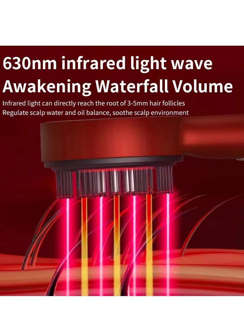 ASIV Electric Microcurrent Massage Comb Portable Hair Follicles Comb Scalp Oil Applicator Head Massager Hair Growth Anti Loss Care（red） - Image 4