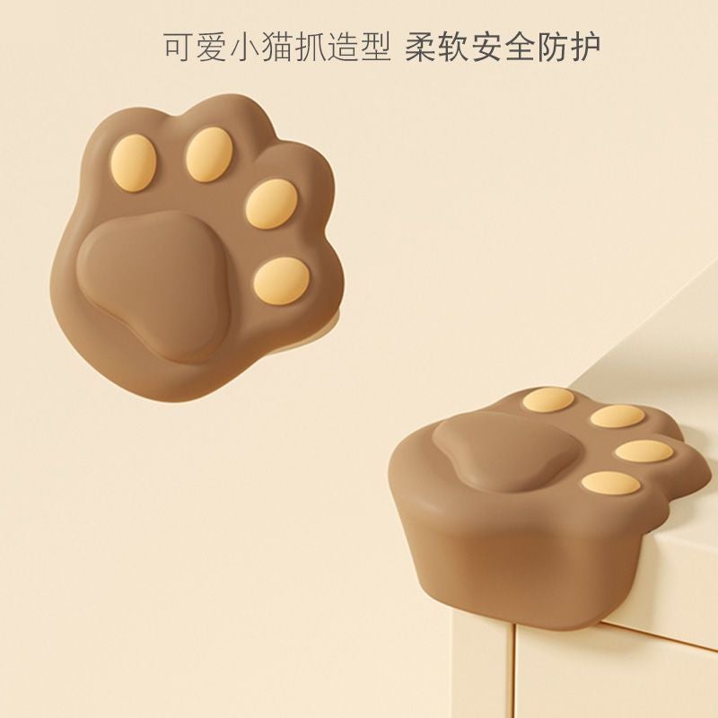 Table Corner Anti-collision Corner Protector Children Anti-collision Right Angle Silicone Corner Corner Corner Protector Furniture Edge Brown claw style +