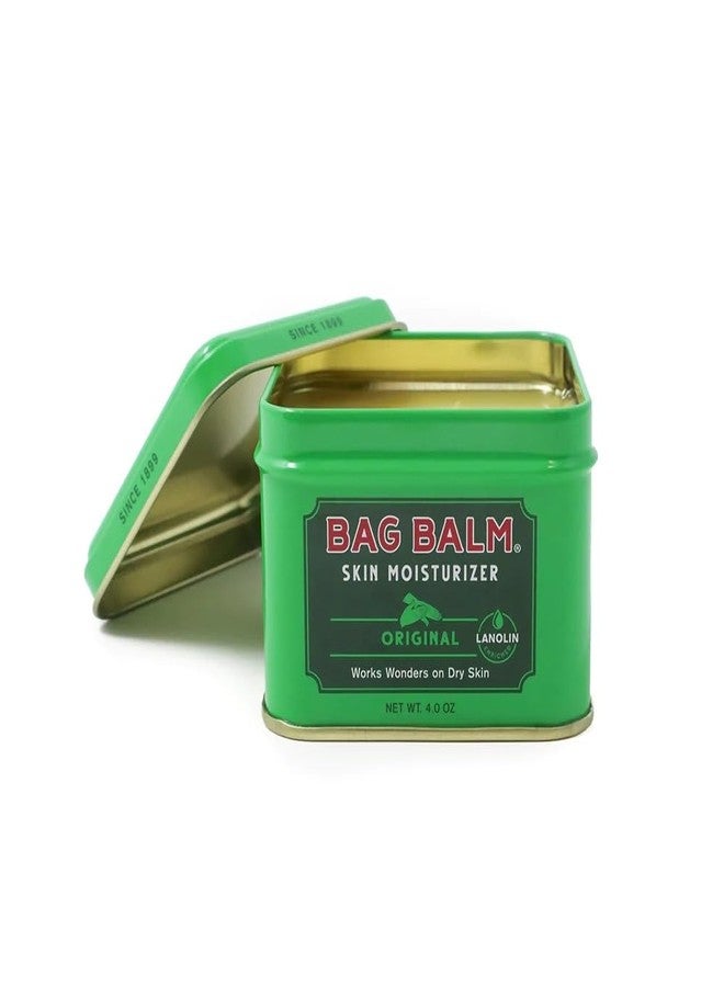 Bag Balm Vermont's Original Moisturizing for Dry Skin, Chapped Lips, Cracked Heels, Dog Paw Pads + More. 118 ml (4 oz Tin (3 - Image 1